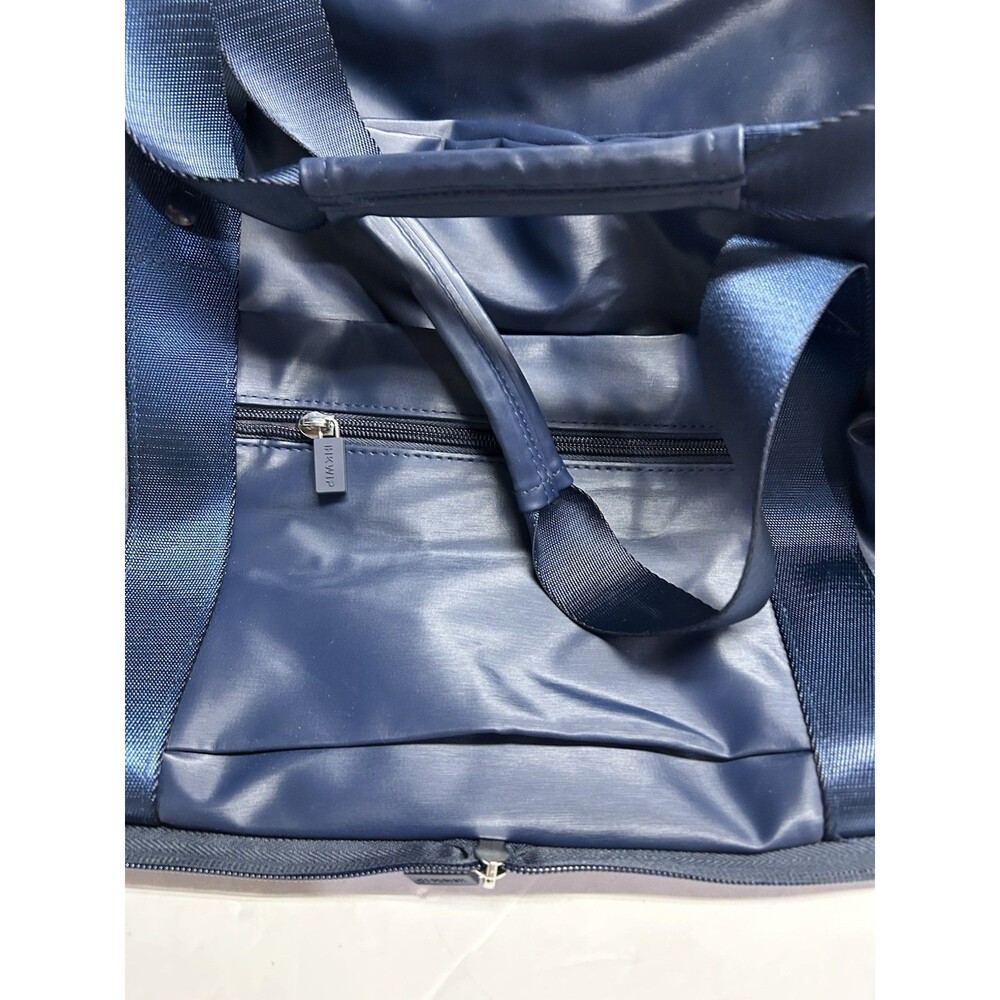 IHKWIP Packable Duffel Bag Navy Blue water repellent trolley sleeve new - Picture 2 of 12